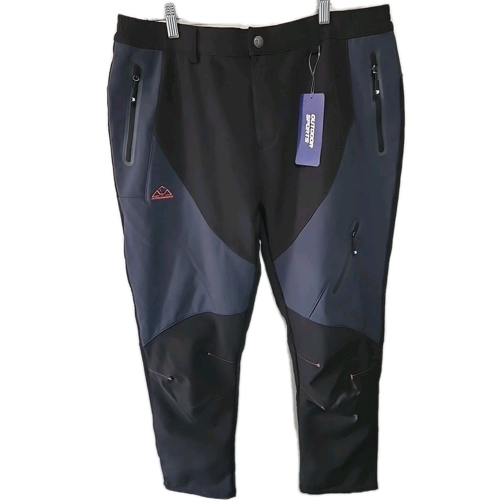 Outdoor Sports‎ Men's XXL Hiking Pants NWT Fleece Lined Waterproof Soft Shell 2X